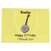 Grand Sac Cadeau Illustration de Banjo (Dos)