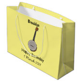 Grand Sac Cadeau Illustration de Banjo (Dos Angle)