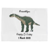 Grand Sac Cadeau Illustration de Barapasaurus (Dos)