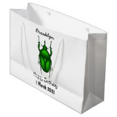 Grand Sac Cadeau Illustration de bug Mecynorhina torquata (Devant Angle)