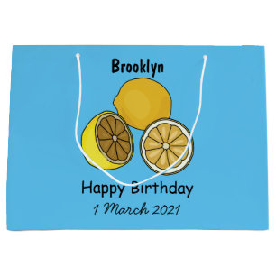 Grand Sac Cadeau Illustration de citron