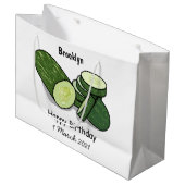 Grand Sac Cadeau Illustration de combre (Devant Angle)