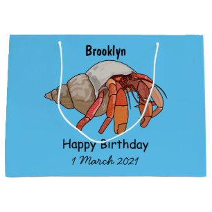 Grand Sac Cadeau Illustration de crabe ermite