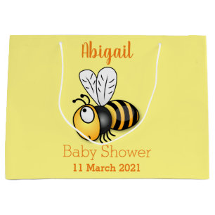 Grand Sac Cadeau Illustration de dessin animé d'abeilles joyeux