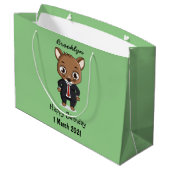 Grand Sac Cadeau Illustration de dessin animé de rat mignon (Dos Angle)