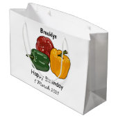 Grand Sac Cadeau Illustration de dessin de Capsicum (Dos Angle)