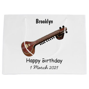 Grand Sac Cadeau Illustration de dessin de Sitar