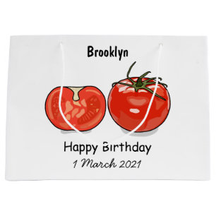 Grand Sac Cadeau Illustration de dessin sur la tomate