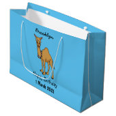 Grand Sac Cadeau Illustration de dromadaire (Devant Angle)