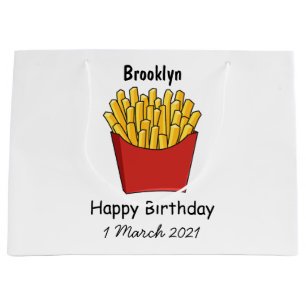 Grand Sac Cadeau Illustration de frites