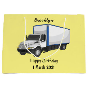 Grand Sac Cadeau Illustration de la caricature du camion-boîte