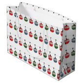 Grand Sac Cadeau Illustration de la remontée mécanique (Dos Angle)