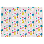 Grand Sac Cadeau Illustration de l'aquarelle fille parapluie mignon (Dos)