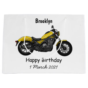 Grand Sac Cadeau Illustration de moto Cruiser