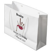 Grand Sac Cadeau Illustration de pipes (Devant Angle)