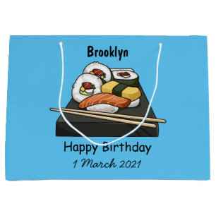 Grand Sac Cadeau Illustration de sushi