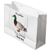 Grand Sac Cadeau Illustration du canard de Majard (Devant Angle)