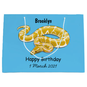 Grand Sac Cadeau Illustration du serpent python birman