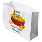 Grand Sac Cadeau Illustration d'une puce de pomme de terre (Dos Angle)