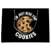 Grand Sac Cadeau I'm Just Here For The Cookies Funny Christmas (Devant)