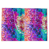 Grand Sac Cadeau Image de la fausse parties scintillant disco (Dos)