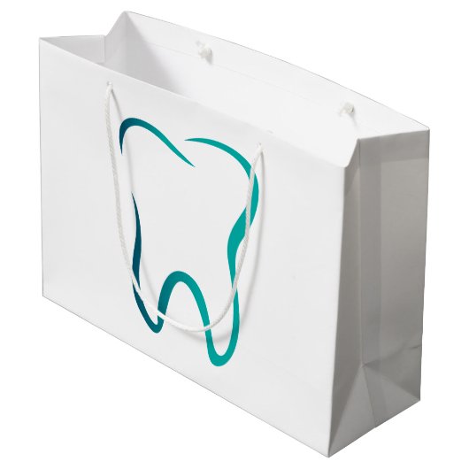 Grand Sac Cadeau Image médical de la dentisterie dentaire (Dos Angle)