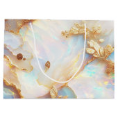 Grand Sac Cadeau Imaginaire cristal Opal Iridescente Holographique (Dos)