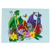Grand Sac Cadeau Imaginaire de nid de bébé dragon (Dos)