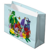 Grand Sac Cadeau Imaginaire de nid de bébé dragon (Devant Angle)