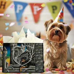 Grand Sac Cadeau Imaginaire Rottweiler Chien Gargoyle