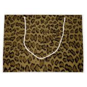 GRAND SAC CADEAU IMPRESSION ANIMAL LÉOPARD (Devant)
