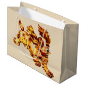 Grand Sac Cadeau impression de chien courant (Devant Angle)
