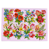 Grand Sac Cadeau impression de collection de fleurs florales épique (Dos)