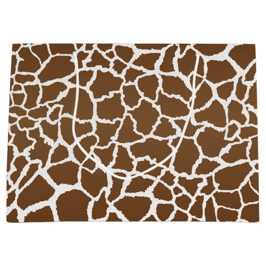 Grand Sac Cadeau Impression de girafe (Devant)