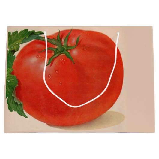 Grand Sac Cadeau IMPRESSION DE GRANDE tomate (Devant)