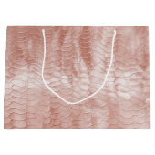 Grand Sac Cadeau Impression de serpent rose pâle (Devant)