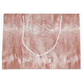 Grand Sac Cadeau Impression de serpent rose pâle (Devant)