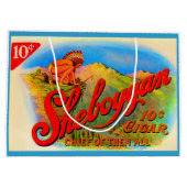 Grand Sac Cadeau Impression étiquette de cigares Sheboygan dans les (Dos)