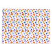 Grand Sac Cadeau Impression florale colorée (Dos)