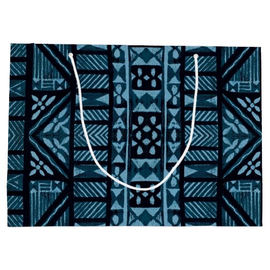 Grand Sac Cadeau Impression hawaïenne (Dos)