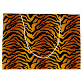Grand Sac Cadeau Impression rayure de tigre (Dos)