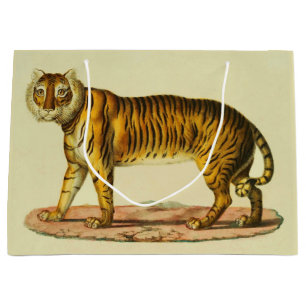 Grand Sac Cadeau Impression tigre 1824