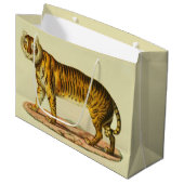 Grand Sac Cadeau Impression tigre 1824 (Devant Angle)