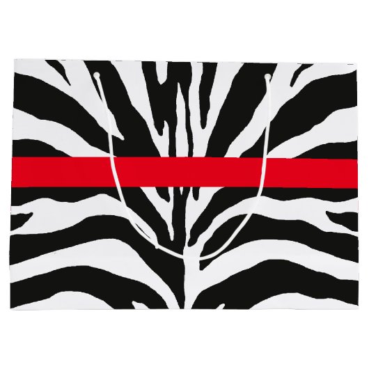 Grand Sac Cadeau Impression Zebra (Dos)