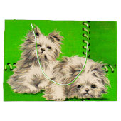 Grand Sac Cadeau imprimé de chiens de couverture mignons (Dos)