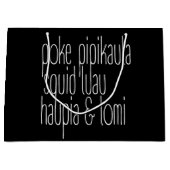 Grand Sac Cadeau Imprimé hawaïen (Devant)