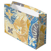 Grand Sac Cadeau Imprimé hawaïen (Dos Angle)