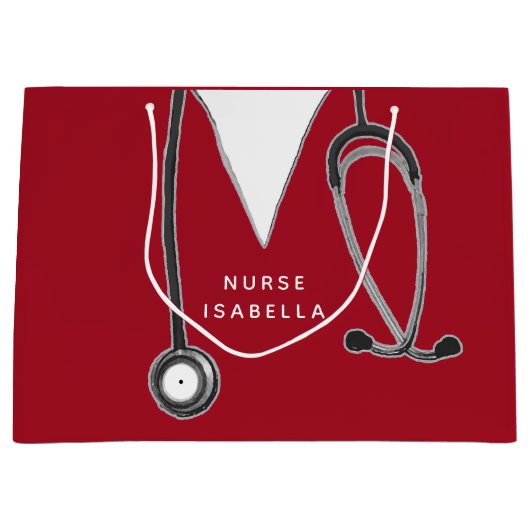 Grand Sac Cadeau Infirmière (Devant)