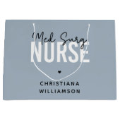 Grand Sac Cadeau Infirmière de surg sur mesure | Infirmière Médical (Devant)