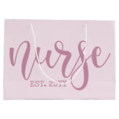 Grand Sac Cadeau Infirmière Est Année sur mesure Étudiante Infirmiè (Dos)